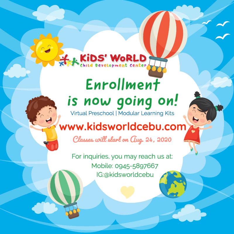 Kids' World Enrollment Now Going On